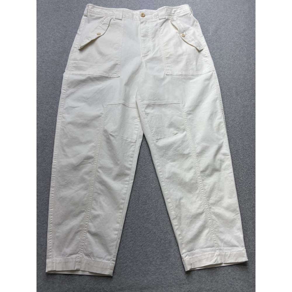 Banana Republic Pants Womens 16L High Rise Button Pocket Spandex Cropped Stretch - Picture 12 of 13